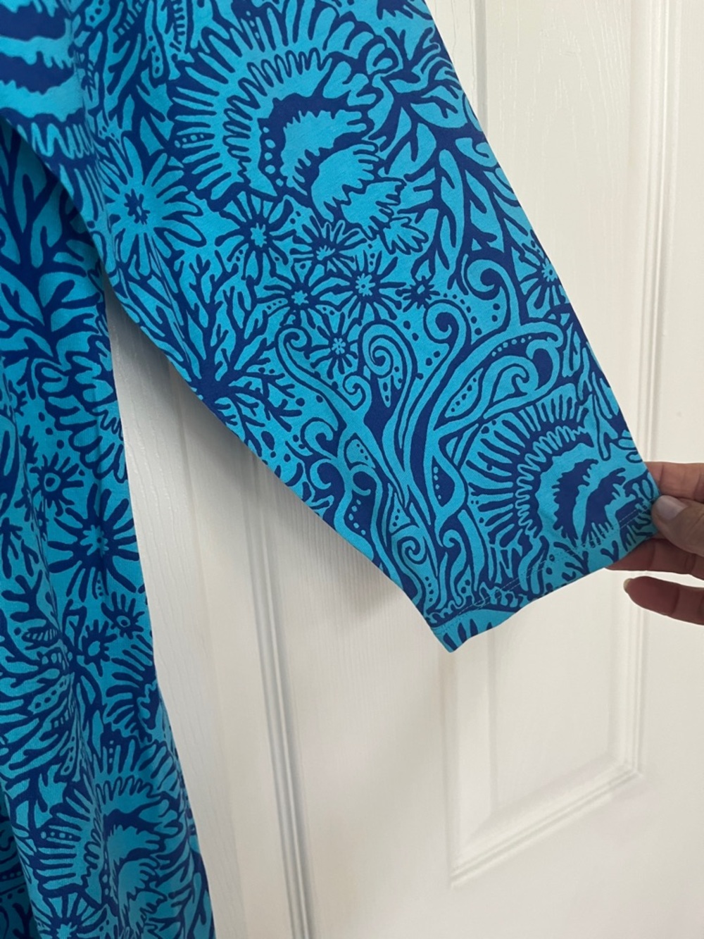 LILLY PULITZER Ophelia Swing Dress Bermuda Blue XXL - Picture 4 of 7